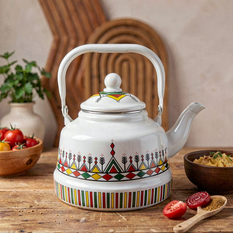 کتری لعابی سنتی ۲/۵ لیتر