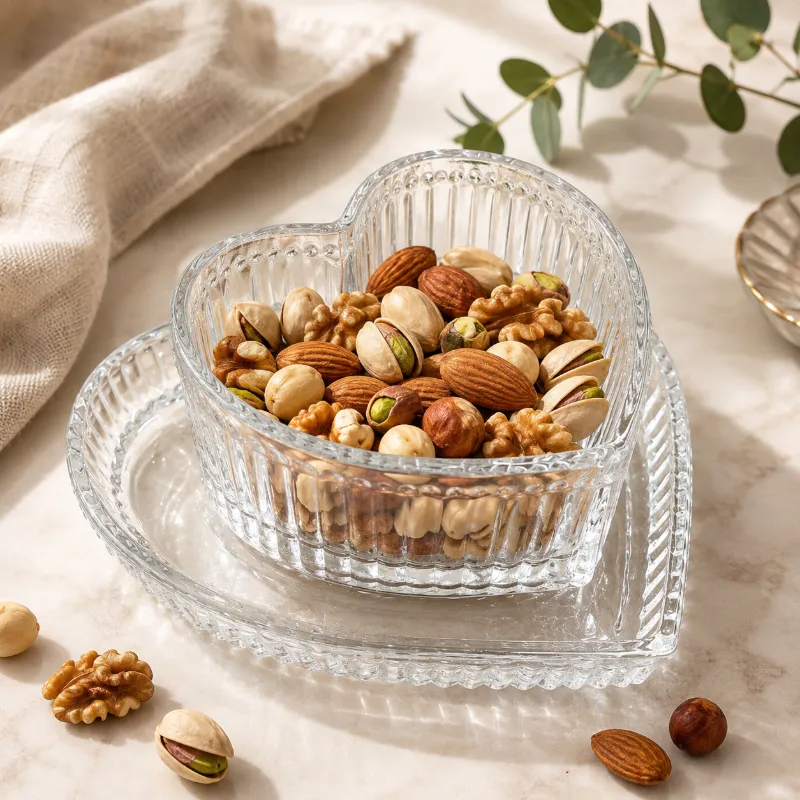 پیاله و‌پیش دستی طرح قلب