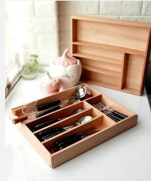 جا قاشقی کابینتی بامبو