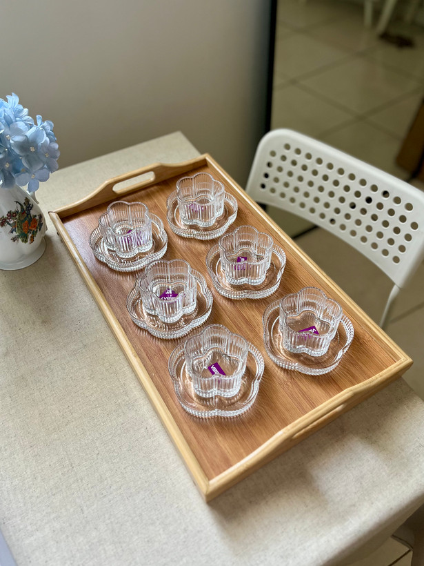 پیاله وپیش دستی طرح گل