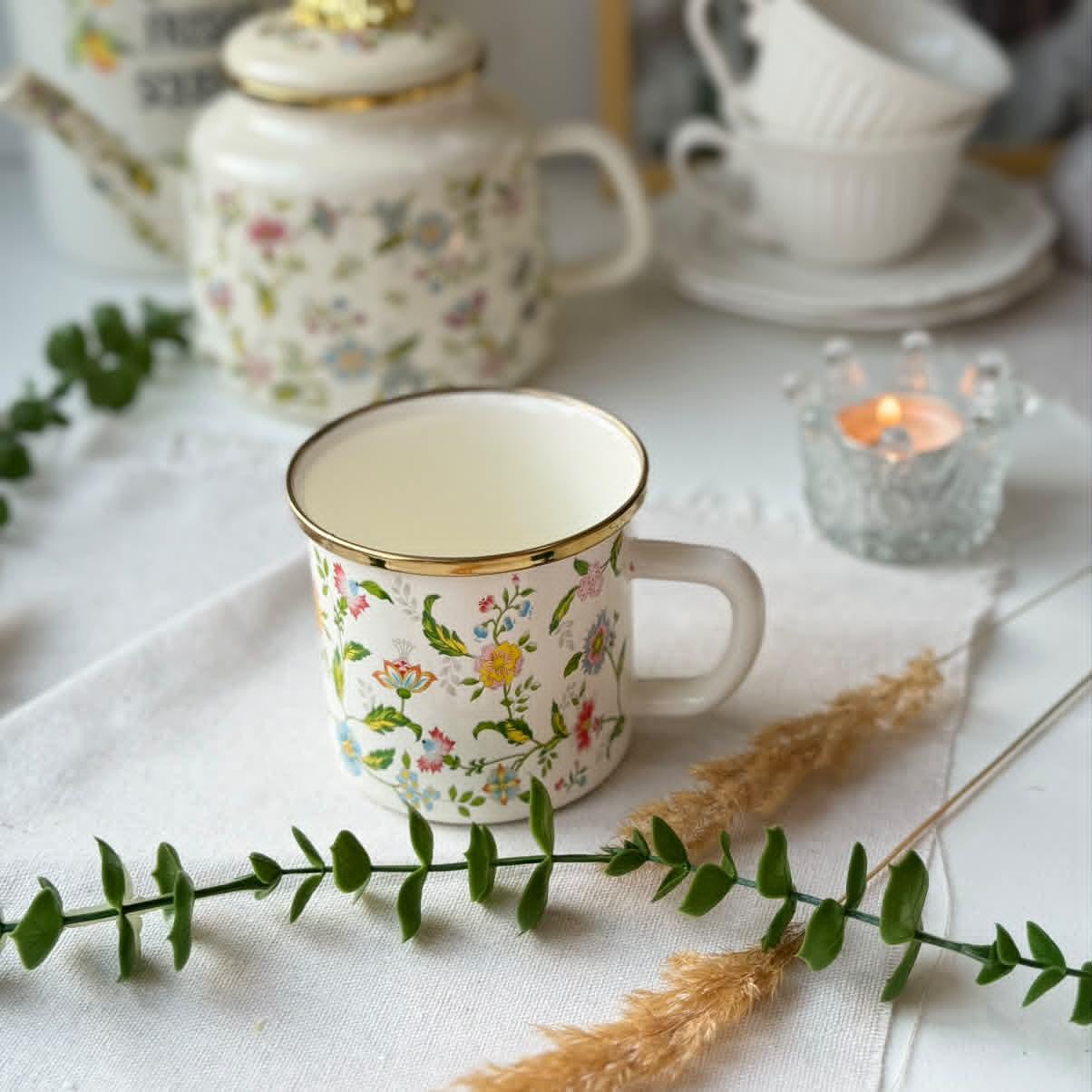 ماگ لعابی طرح گلبهار